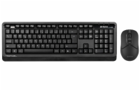 A4Tech set klávesnice a myši FG1012, bezdrátový, US, černý