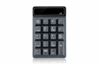 DeTech Bezdrátová numerická klávesnice Num pad K3, Bluetooth - černá Kompaktní provedení, materiál - plast, připojení - 2,4 GHz / Bluetooth, verze Bluetooth - V4.0, rozhraní - USB, baterie - typ AAA 