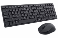 DELL KM555/ Anglická/ UK/ bezdrátová tichá klávesnice + myš/ USB/ černá