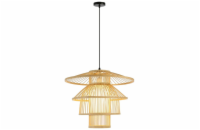 IMMAX BOHO PINCHOS designové závěsné svítidlo, D50cm, E27, bambusové dřevo