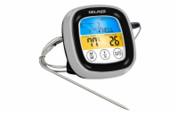 HELMER digitální vpichový kuchyňský teploměr TM 23/ LCD displej/ - 20 až 300 °C/ černo-stříbrný