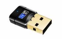 DeTech USB Wi-Fi Adaptér 600Mbps USB wifi adaptér 600M dvoupásmová WI-FI bezdrátová síťová karta Dongle AC600 2,4GHz 5GHz LAN Pro PC Laptop.