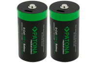 PATONA nabíjecí baterie LR20 mono D Li-lon 4000mAh 1,5V s USB-C nabíjením, 2ks v balení