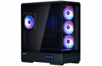 Zalman skříň P50 DS / Middle Tower / 4x120mm ARGB fan / 2x USB 3.0 / USB-C / panoramatická / černá