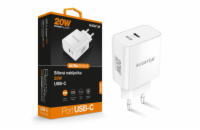 Rychlá nabíječka ALIGATOR PD 20W USB-C, bílá