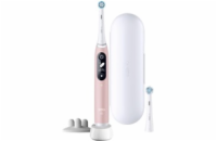 Oral-B iO Series 6s elektrický zubní kartáček, časovač, tlakový senzor, 5 programů, aplikace Oral-B, růžová
