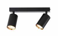 IMMAX NEO PUNTO-2 SMART bodové svítidlo černé zlaté zdroj GU10 4,8W, RGB+CCT, Zigbee 3.0, TUYA