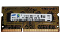 Samsung 1GB DDR3 PC8500 1066MHz SODIMM CL7 Operační paměť pro notebooky, Samsung 1GB DDR3 1066MHz SODIMM CL7