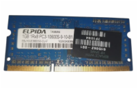 Elpida 1GB DDR3 PC10600 1333MHz SODIMM CL9 Operační paměť pro notebooky, Elpida 1GB DDR3 1333MHz SODIMM CL9