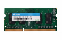 DSL 1GB DDR3L PC14900 1866MHz SODIMM CL13 Operační paměť pro notebooky, DSL 1GB DDR3L 1866MHz SODIMM CL13