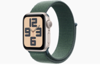 Apple Watch SE/40mm/Starlight/Sport Band/Lake Green