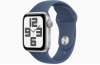 Apple Watch SE/40mm/Silver/Sport Band/Denim/-M/L