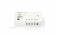 Nedis SAMP42241WT - Anténní zesilovač CATV | Zesílení: 20 dB | 47 - 862 MHz | Počet výstupů: 4 | Ovládání zesílení | Bíl