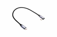 Akyga Angle Kabel USB-C / USB-C 30cm AK-USB-53 60W Mesh