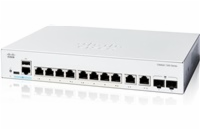 Cisco Catalyst switch C1300-8T-E-2G (8xGbE,2xGbE/SFP combo,fanless) - REFRESH