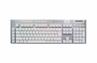 Logitech G915 X LIGHTSPEED Low-Profile Wireless Gaming Keyboard - TACTILE - WHITE - US - 2.4GHZ/BT - USB-C - EMEA