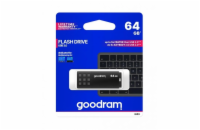 GOODRAM UME3 USB 3.0 Flash disk 64GB - černá Malý datový nosič GoodRam s kapacitou 64 GB lze uložit například do peněženky vedle klíčů, což uživateli umožní přístup k potřebným datům. Uzávěr má konve