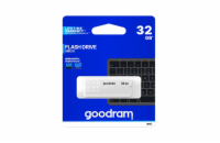 GOODRAM UME2 WHITE USB 2.0 32GB Goodram USB flash disk, USB 2.0, 32GB, UME2, bílý, UME2-0320W0R11, USB A, s krytkou