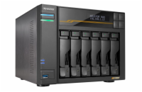 Asustor Lockerstor 6 Gen3 AS6806T   6x 2,5"/3,5" SATA III/ 16GB RAM/ Dual 10GbE Ports/ Dual 5GbE Ports/ 4x M.2 SSD
