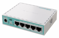 MikroTik E50UG hEX, 2x 950 MHz, 512 MB RAM, 5x GbE, L4
