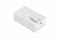 Akyga Nabíječka univerzální USB-A + 3x USB-C PD 5-28V / max. 5A 140W Quick Charge 3.0 GaN, bílá