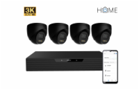 iGET HOME N85P4 - kamerový NVR PoE set 3K rozlišení, 8CH NVR + 4x kamera se zvukem, IR a LED