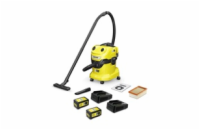 Kärcher WD 4-18 Dual Battery Set V-20/22 AKU vysavač na mokro-suché nečistoty