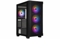 BitFenix skříň Graph ATX / 4x120 mm fan F-RGB / 2xUSB 3.0 / USB 2.0 / černá