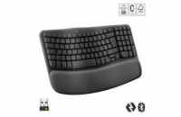 Logitech Wave Keys wireless ergonomic keyboard GRAPHITE - US INT L - 2.4GHZ/BT