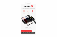SWISSTEN PAD 2v1 bezdrátová nabíječka, černá