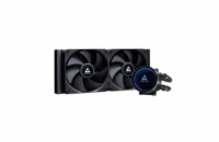 CHIEFTEC vodní chlazení CPU Iceberg 240 Dark, 2x120mm, ARGB vodní blok, LGA1851, AM5, černá