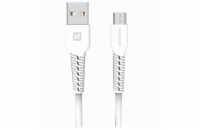 Swissten datový kabel usb / micro usb 1,0 m bílý