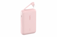 Belkin BOOST CHARGE™ USB-C Power Delivery PowerBanka s integrovaným USB-C kabelem, 10000mAh, 20W, růžová