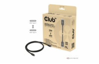 Club3D Kabel USB4 v2 Typ-C, 80Gbps, Certifikovaný kabel, 4K540Hz, 8K240Hz, 16K60Hz, PD 240W, 1,2m