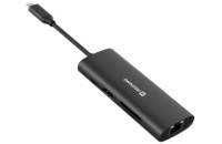Swissten usb-c hub 8-in-1 (usb-c 100w, hdmi 4k, lan rj45, 2x usb-a, 1x usb-c 5gbps, sd, micro sd) aluminium