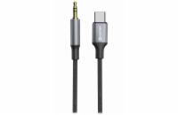 Swissten audio adaptértextile usb-c (samec) / 3,5 mm jack (samec) 1,5m černý (nahrazuje 73501303)