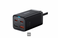 Baseus rychlonabíječka do sítě GaN3 Pro, 2x USB-C, 2x USB 65W černá