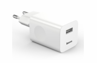 Baseus rychlonabíječka do sítě 1xUSB Quick Charge 3.0 24W bílá