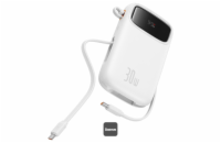 Baseus power banka Qpow 10000mAh 30W bílá s USB-C kabelem