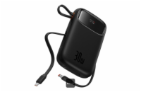 Baseus power banka Qpow 10000mAh 30W černá s USB-C kabelem