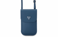 Guess PU Grained Triangle Logo Taška na Telefon Blue Tato stylová taška přes rameno od GUESS nabízí praktický design a moderní vzhled. Je vyrobena z kvalitního PU materiálu, takže je odolná a elegant