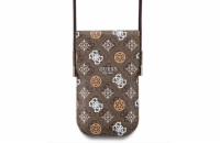 Guess PU 4G Peony Multicolor Taška na Telefon Brown Tato stylová taška přes rameno značky GUESS nabízí praktický design a moderní vzhled. Je vyrobena z kvalitního PU materiálu, takže je odolná a záro