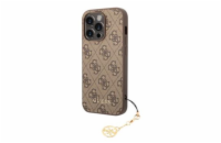 Guess 4G Charm Zadní Kryt pro iPhone 13 Pro Tone on Tone Brown Prémiový zadní kryt Guess 4G Charm se vyznačuje elegantním, charakteristickým 4G vzorem, doplněným o zlaté logo GUESS. Kryt je vyrobený 
