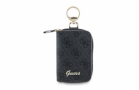 Guess PU 4G Script Logo Klíčenka Black Stylová klíčenka od značky Guess, která kombinuje eleganci s praktickým využitím. Vyrobena z kvalitní PU imitace kůže, což jí dodává luxusní vzhled a zároveň za