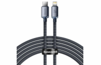Baseus datový kabel Crystal Shine USB-C/Lightning 2m 20W černý