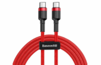 Baseus datový kabel Cafule USB-C/USB-C 1m PD2.0 60W červený