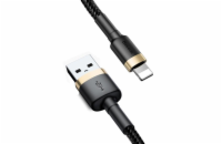 Baseus datový kabel Cafule USB/Lightning 3m 2A černo-zlatý