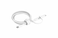 Belkin BOOST CHARGE™ PRO 2v1 USB-C a Lightning kabel, 1,5m, bílý - odolný