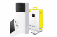 Baseus power banka Star-Lord 20000 mAh 65W 2x USB-A/micro USB/USB-C bílá