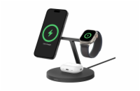 Belkin BOOST CHARGE PRO Qi2, 15W 3v1 stojan s Apple watch fast charge, černý